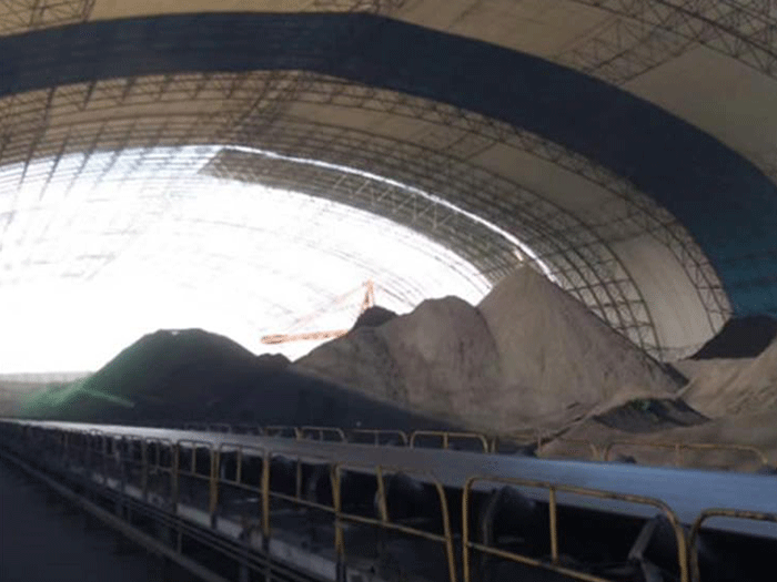 营口煤棚料仓网架